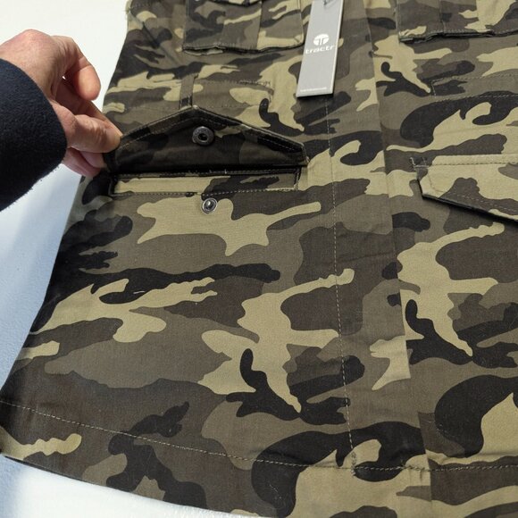 NWT Tractr Size Medium Camo Long Vest - Picture 4 of 16